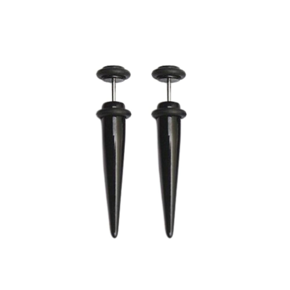Opaque Black Acrylic Fake Tapers